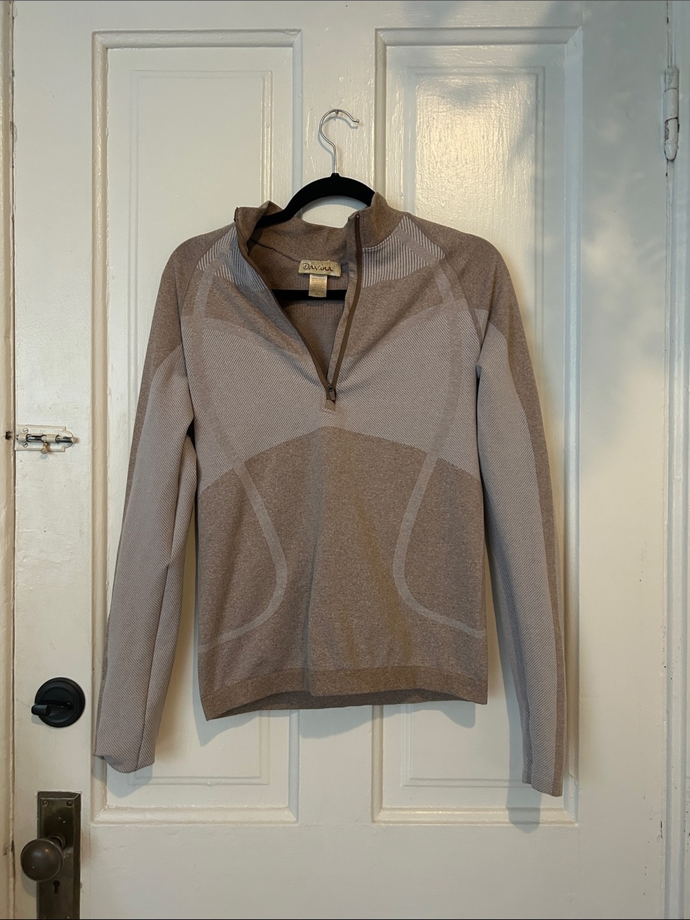 Davina Beige Taupe Half-Zip Pullover